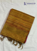 Rani Pink & Antique Gold Paisley Motif Saree