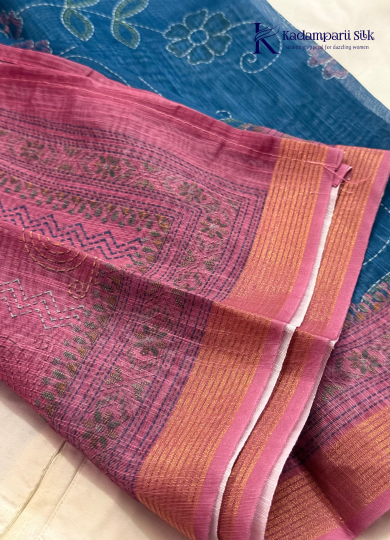 Wine Embellished Salwar Material with Woven Dot Pattern & Button Detailing