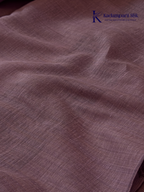 Kadamparii Silk lavender khadi cotton saree with delicate woven traditional motifs, intricate ethnic border design, soft breathable fabric, elegant minimal style, and comfortable everyday ethnic wear.