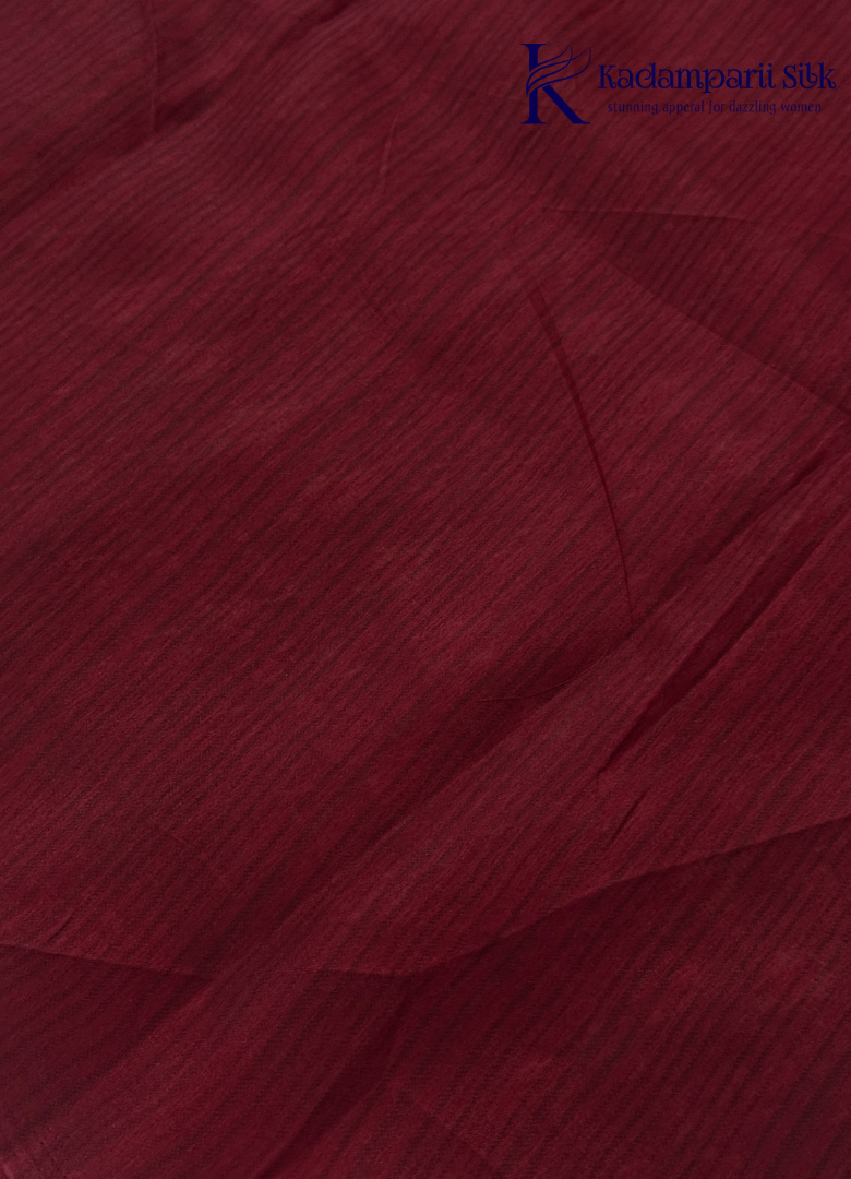Kadamparii Silk black soft semi tussar silk saree with woven pattern and contrast border, displayed on a white background.